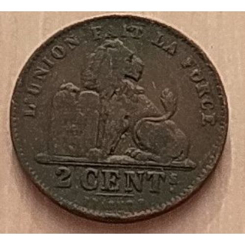 2 сентима 1902 год Бельгия DES BELGES (2)