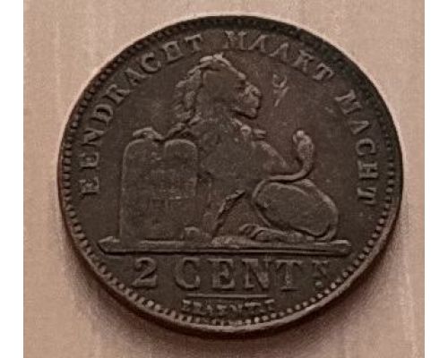 2 сентима 1905 год Бельгия DES BELGES (2)