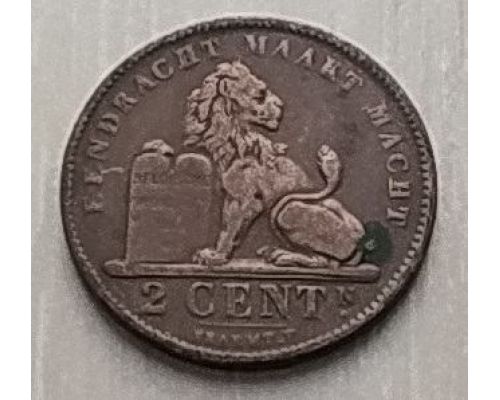 2 сентима 1905 год Бельгия DER BELGEN