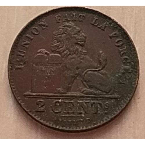 2 сентима 1919 год Бельгия DES BELGES (2)