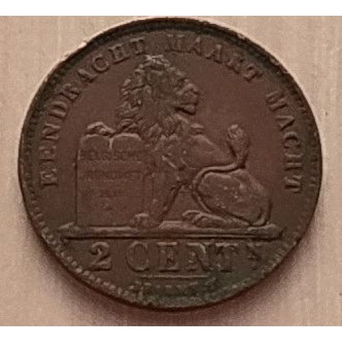 2 сентима 1919 год Бельгия DER BELGEN (2)