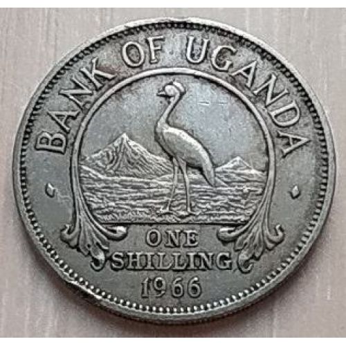 1 шиллинг 1966 год Уганда