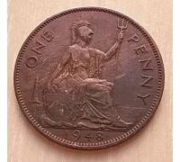1 пенни 1948 год Великобритания