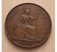 1 пенни 1945 год Великобритания (2)