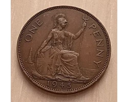 1 пенни 1945 год Великобритания (2)
