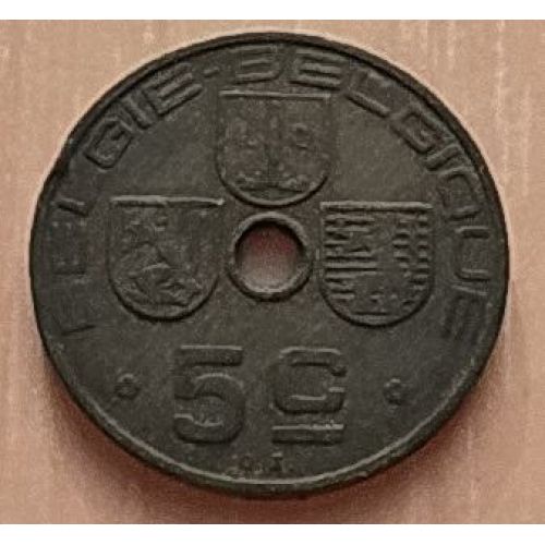 5 сентим 1941 год Бельгия BELGIE-BELGIQUE