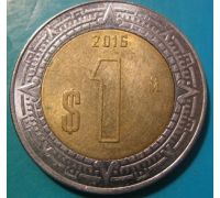 1 новый песо 2016 год Мексика