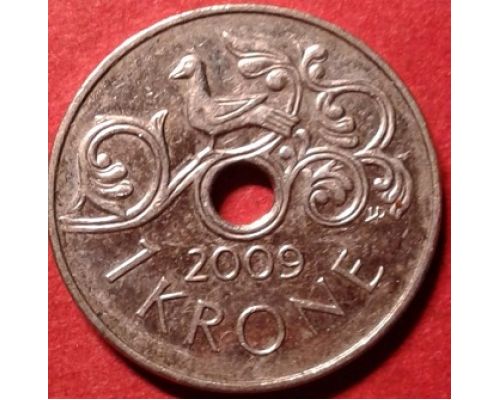 1 крона 2009 год Норвегия
