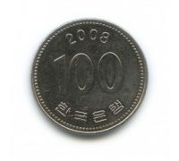100 вон 2009 год Южная Корея