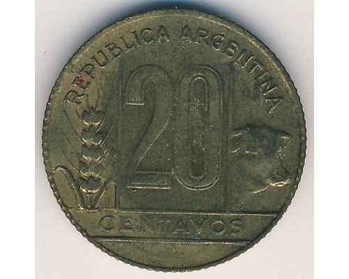 20 сентаво 1949 год Аргентина