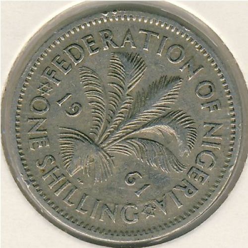 1 шиллинг 1961 год Британская Нигерия Елизавета II