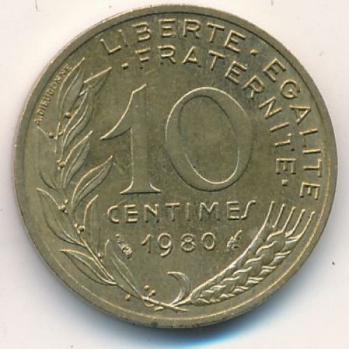 10 сентим 1982 год Франция
