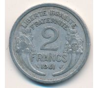 2 франка 1941 год Франция