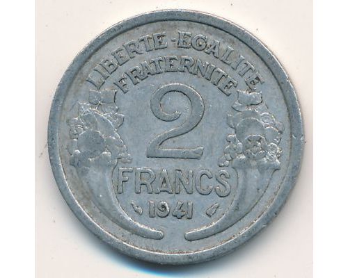 2 франка 1941 год Франция