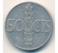 50 сентимо 1966 год Испания
