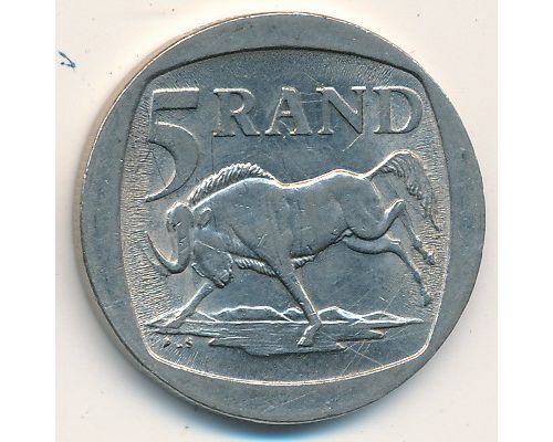 5 рэндов 1995 год ЮАР