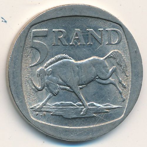 5 рэндов 1995 год ЮАР