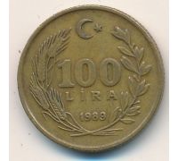 100 лир 1989 год Турция