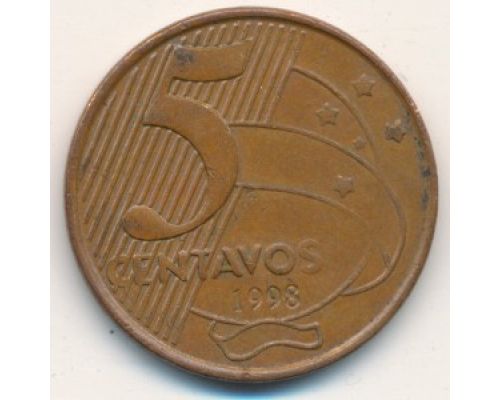 5 сентаво 1998 год Бразилия