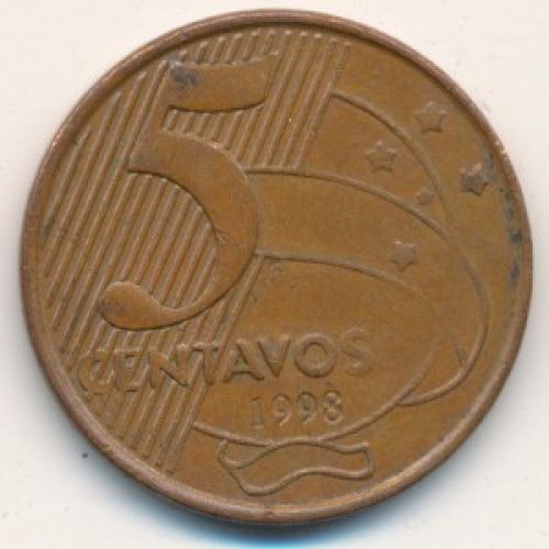 5 сентаво 1998 год Бразилия