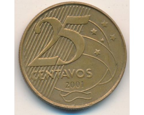25 сентаво 2001 год Бразилия