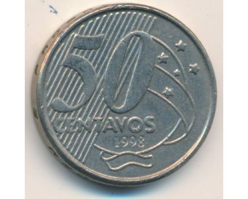 50 сентаво 1998 год Бразилия