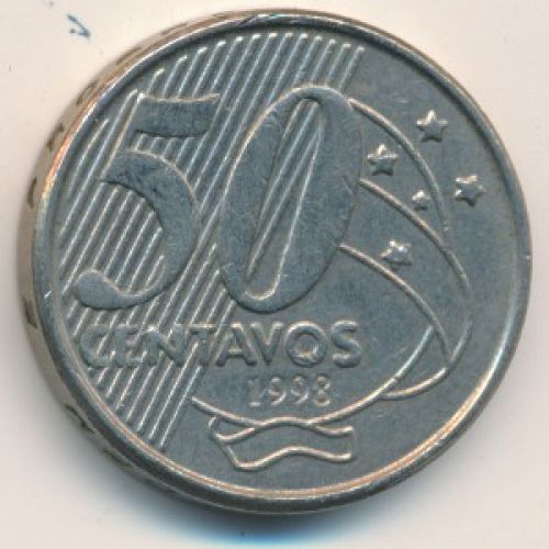 50 сентаво 1998 год Бразилия