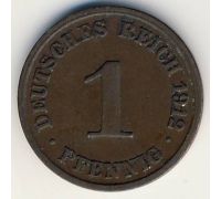 1 пфенниг 1912 год J Германия (Германская Империя) Состояние VF