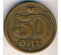 50 эре 1989 года Дания