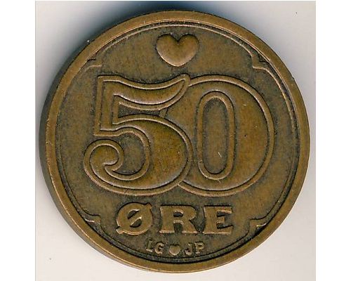 50 эре 1989 года Дания