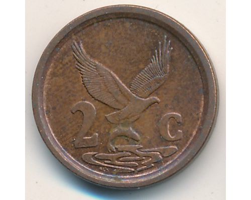 2 цента 1993 год ЮАР