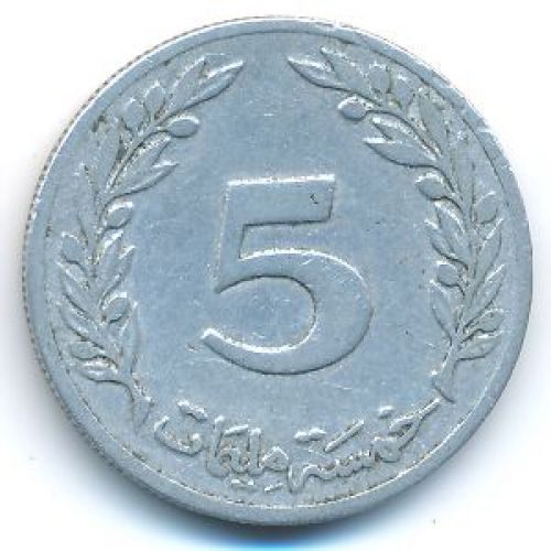 5 миллим 1983 год Тунис