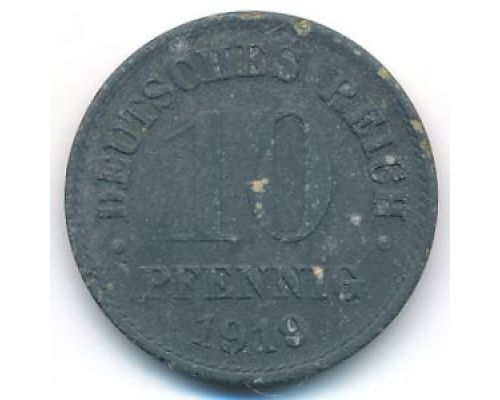 10 пфеннигов 1920 год Германия Состояние VG