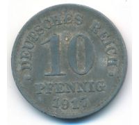 10 пфеннигов 1917 год Германия состояние VG
