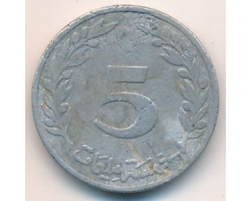 5 миллим 1960 год Тунис
