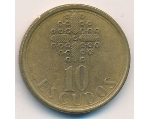 10 эскудо 1987 год Португалия