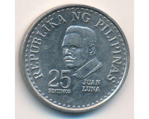 25 сентимо 1977 год Филиппины