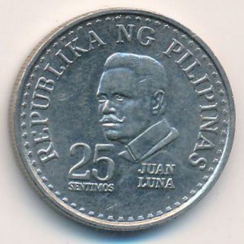 25 сентимо 1977 год Филиппины