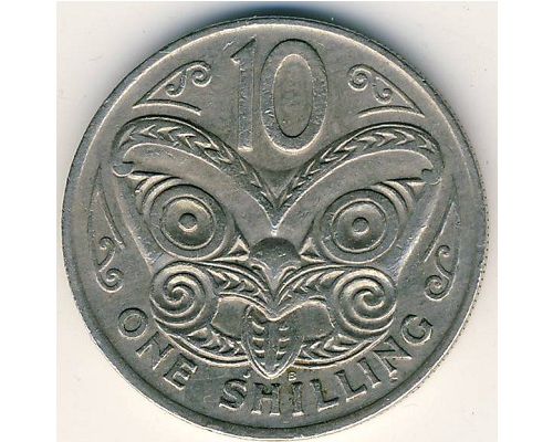 10 центов 1969 год Новая Зеландия
