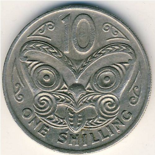 10 центов 1969 год Новая Зеландия