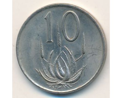 10 центов 1977 год ЮАР