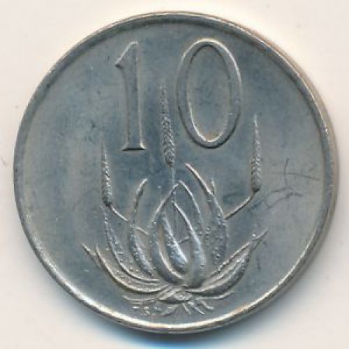 10 центов 1977 год ЮАР