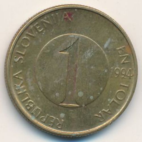 1 толар 1994 год Словения Кумжа