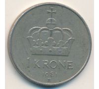 1 крона 1981 год Норвегия