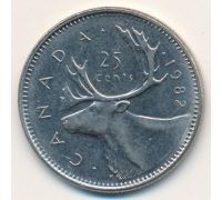 25 центов 1982 год Канада
