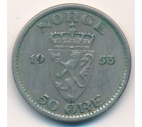 50 эре 1953 год Норвегия