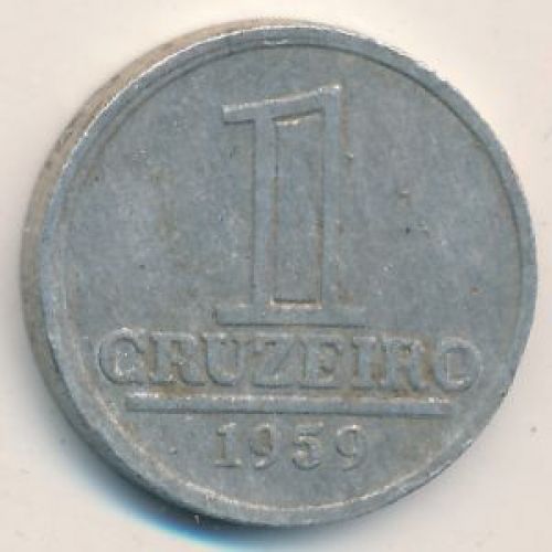 1 крузейро 1959 год Бразилия