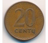 20 центов 1991 год Литва