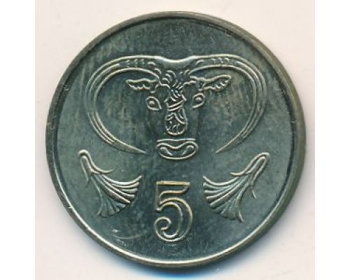 5 центов 2001 год Кипр