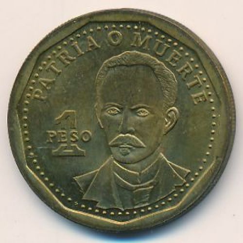 1 песо 2002 год Куба